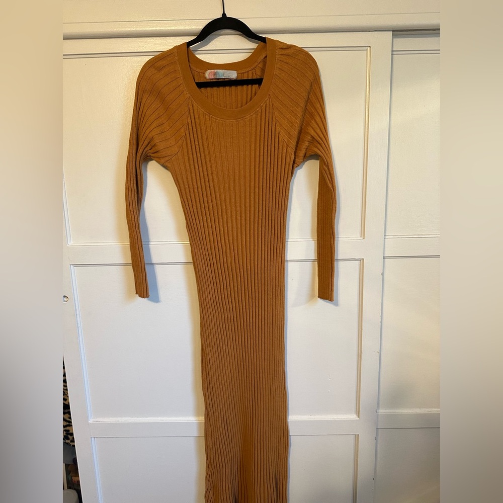 Free People Beach Walk About Ribbed Maxi Dress Size Small View 4